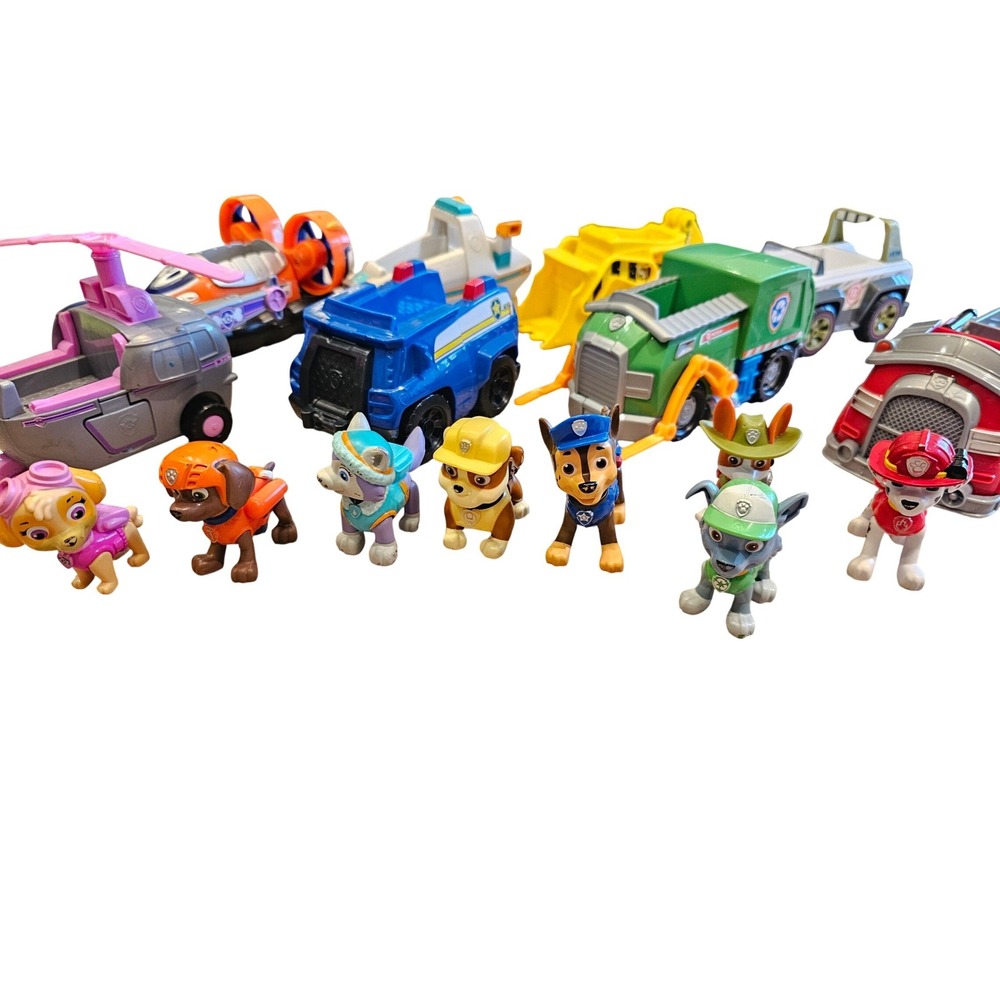Paw Patrol Ultimate Rescue Vehicle and Figure Lot Chase Marshall Skye Rocky 16pc - Picture 3 of 10